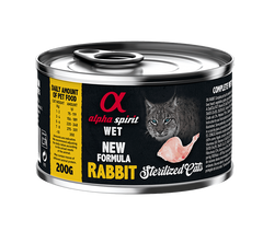Консерва для стерилізованих котів ALPHA SPIRIT Rabbit Sterilized Cat з кроликом as311315 фото